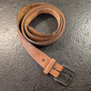 Justin Boots Top Grain Leather Western Cowboy Belt Size 46 Model 53709 USA